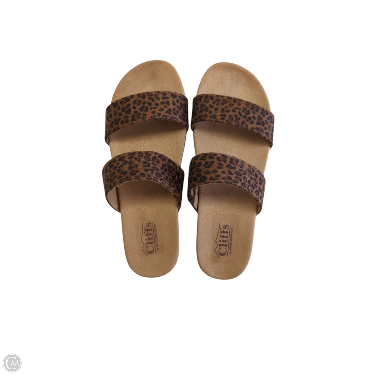 Sandals Flats By Cliffs By White Mountain In Leopard Print, Size: 8