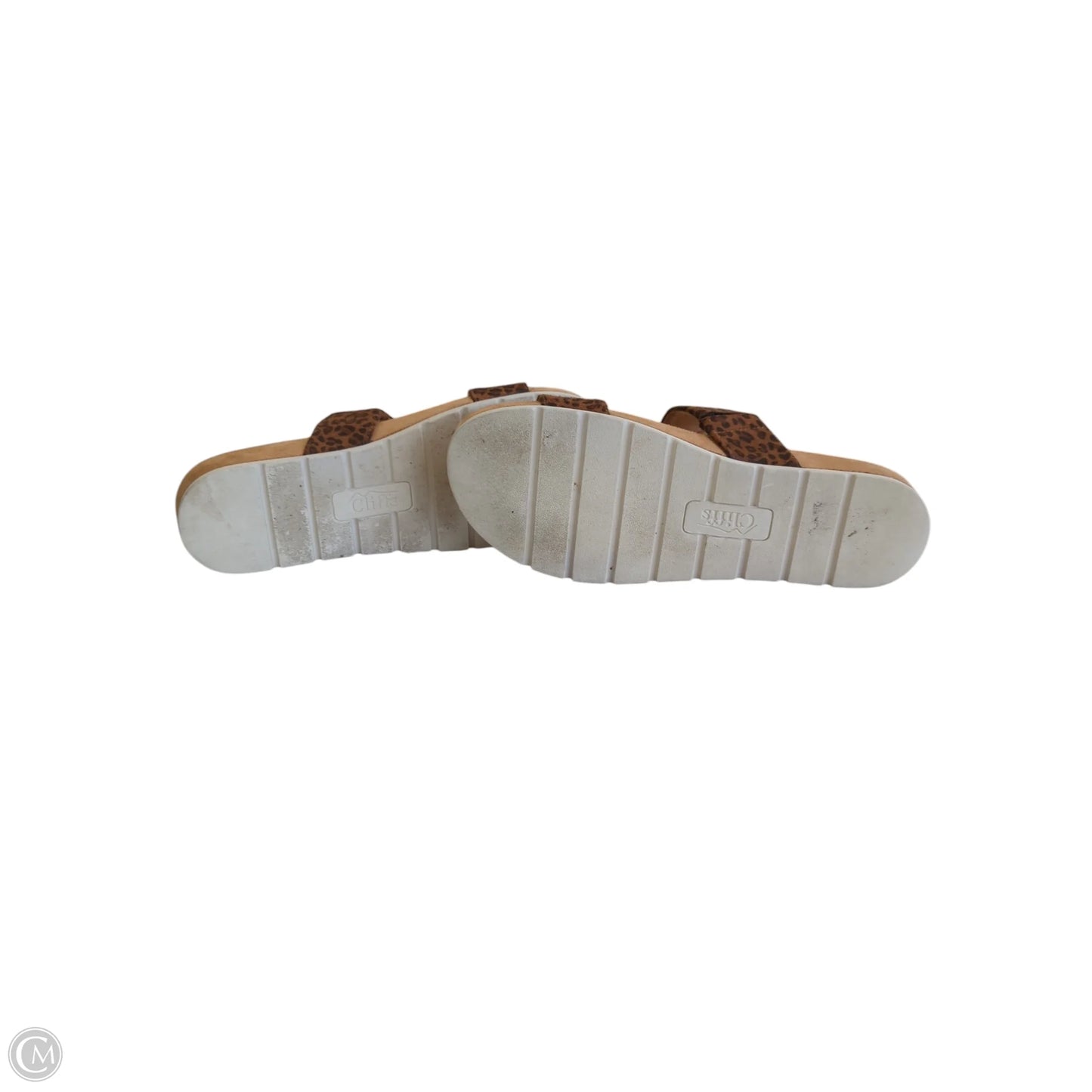 Sandals Flats By Cliffs By White Mountain In Leopard Print, Size: 8