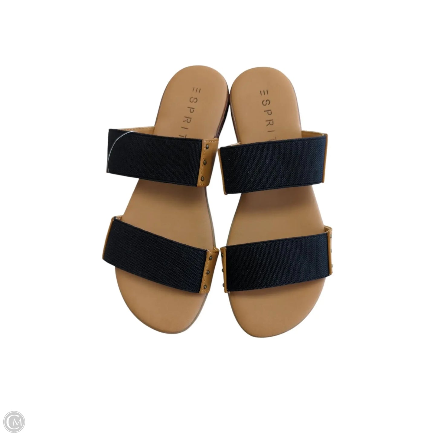 Sandals Flats By Esprit In Black & Brown, Size: 8.5