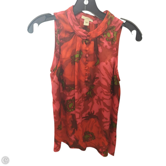 Top Sleeveless By J. Crew In Red, Size: Xs
