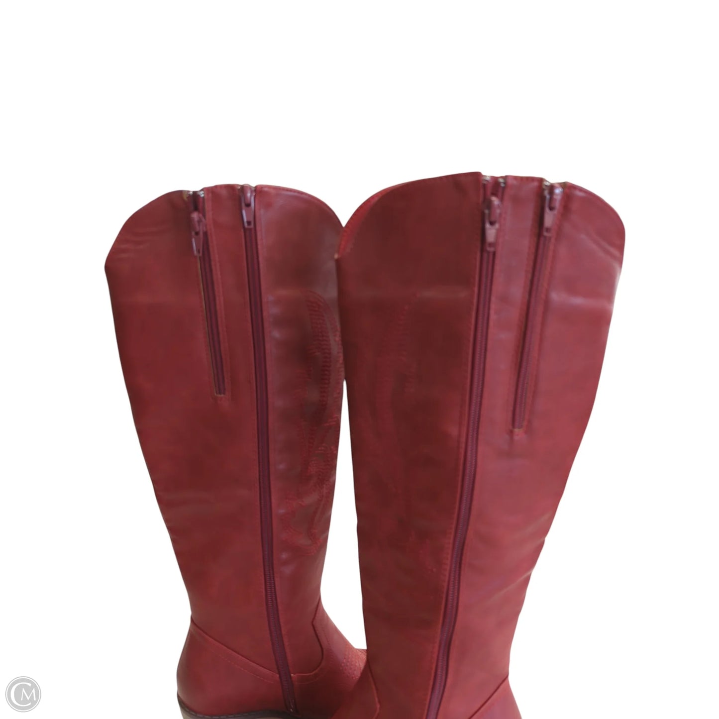 Boots Western By Pierre Dumas In Red, Size: 6.5