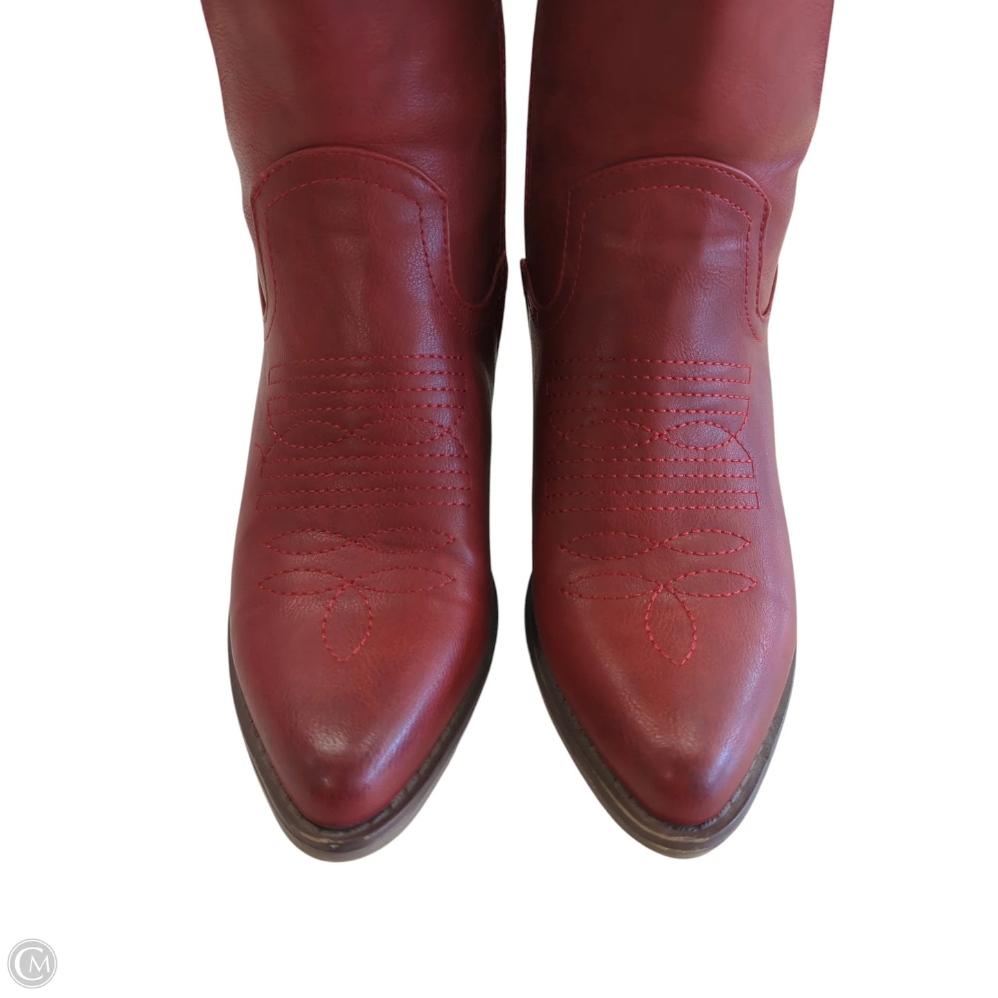 Boots Western By Pierre Dumas In Red, Size: 6.5