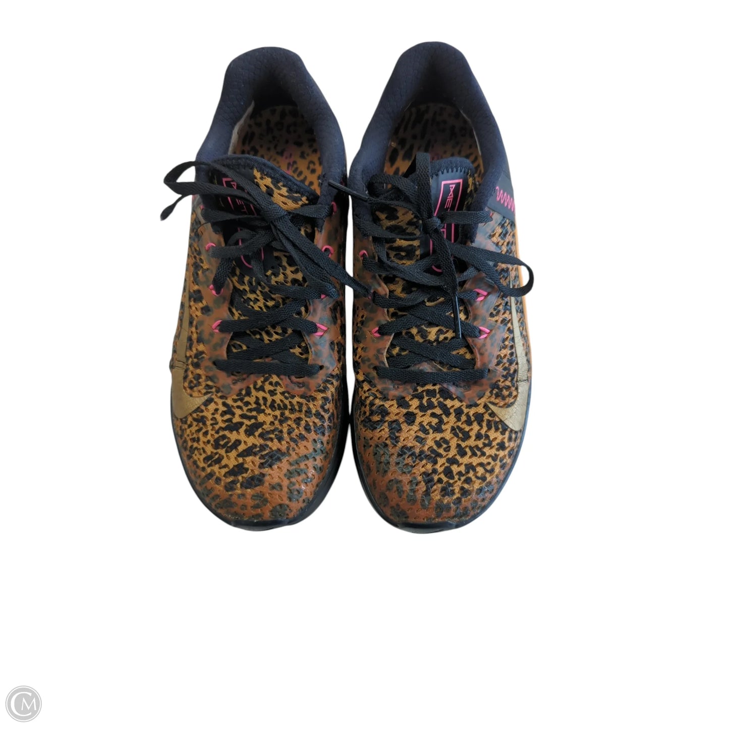 Shoes Athletic By Nike Apparel In Leopard Print, Size: 7