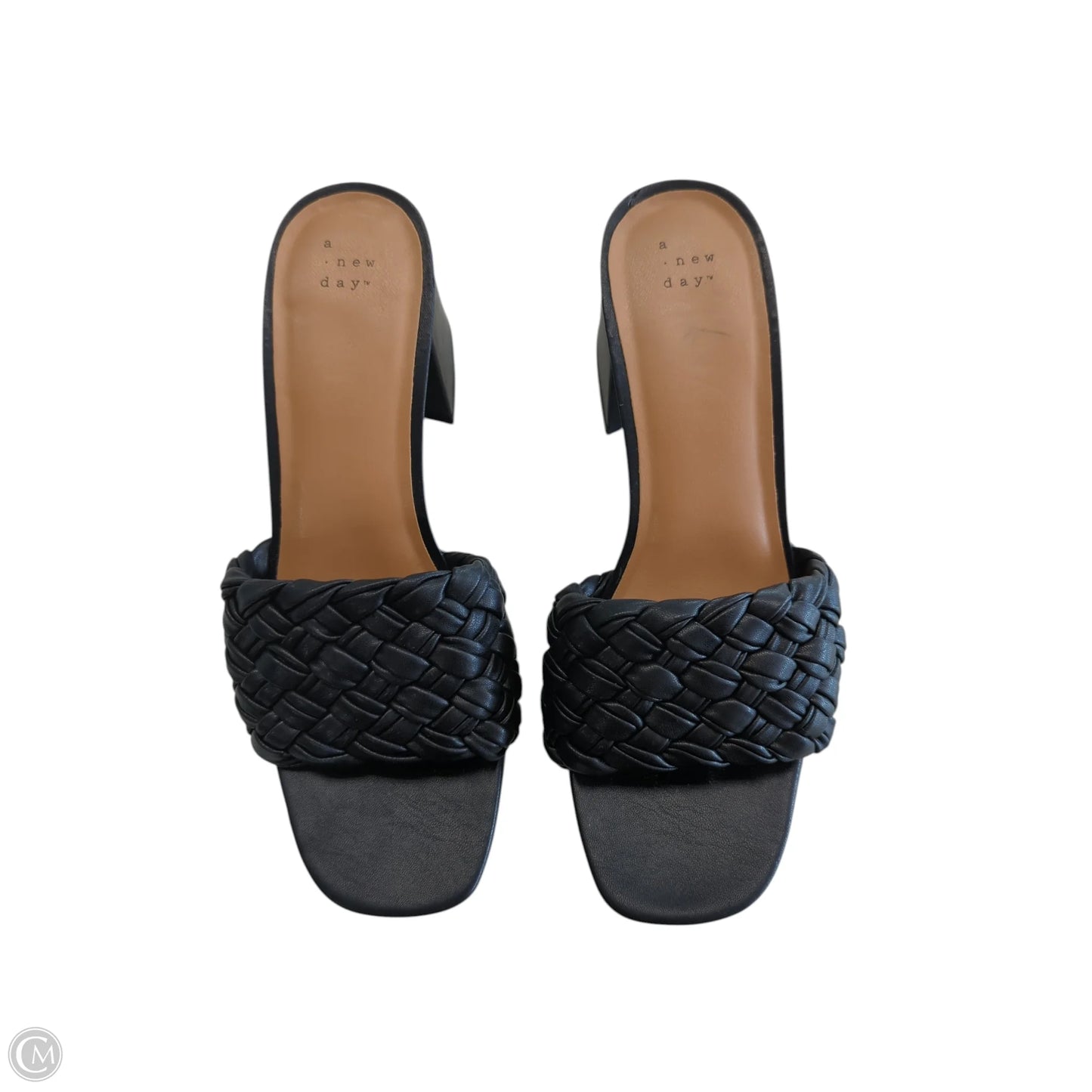 Sandals Heels Block By A New Day In Black, Size: 11