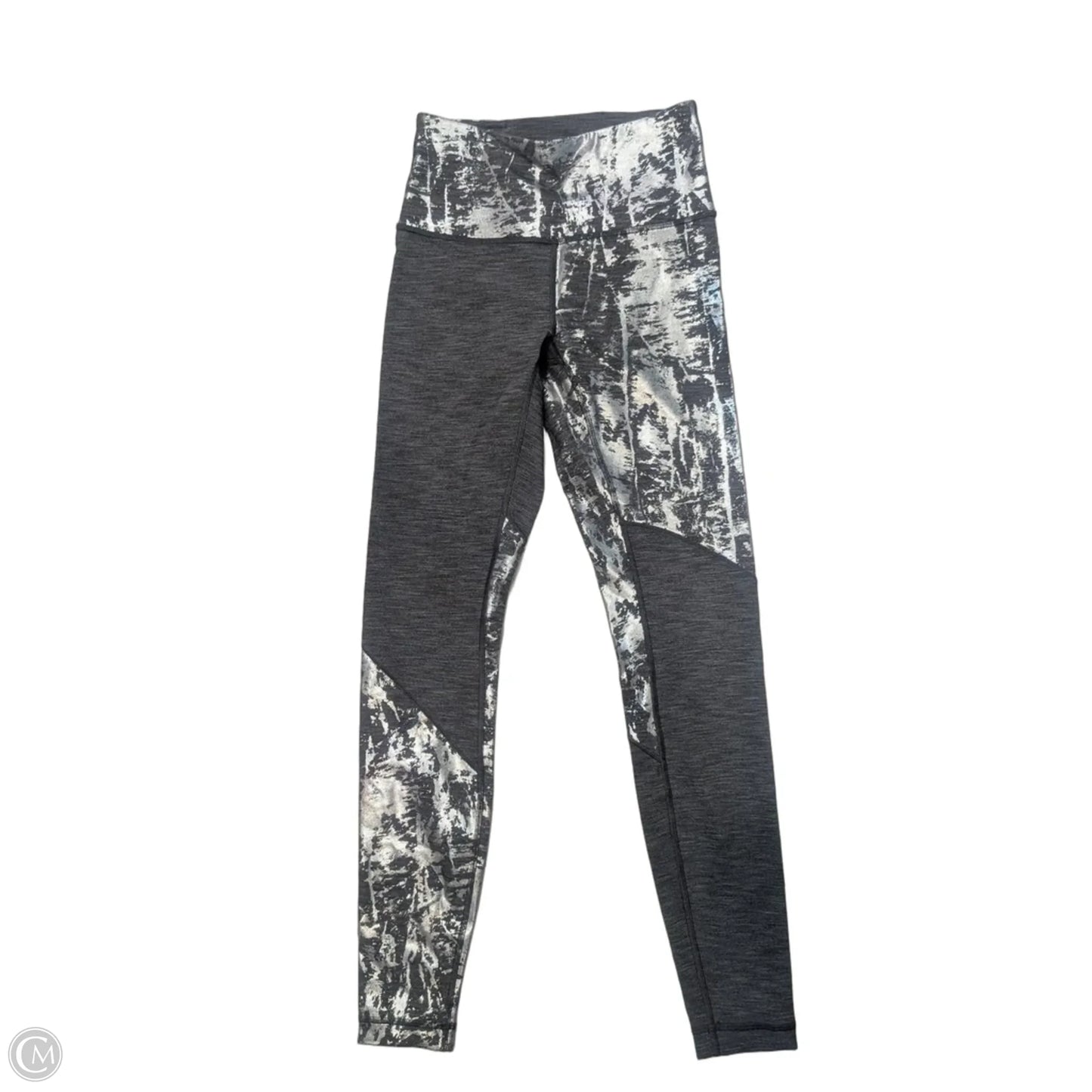Athletic Leggings By Lululemon In Silver, Size: 4