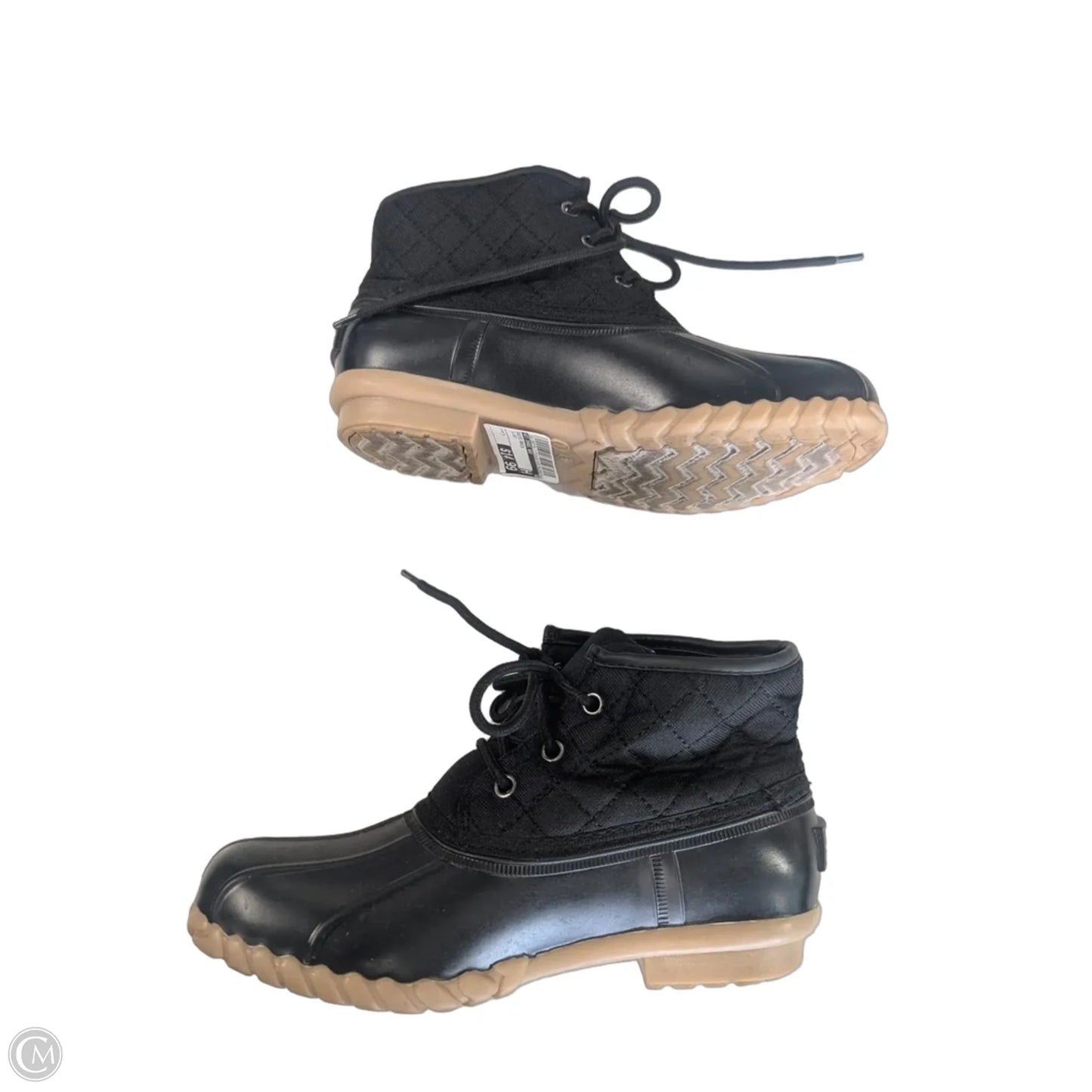 Boots Rain By St Johns Bay In Black, Size: 7