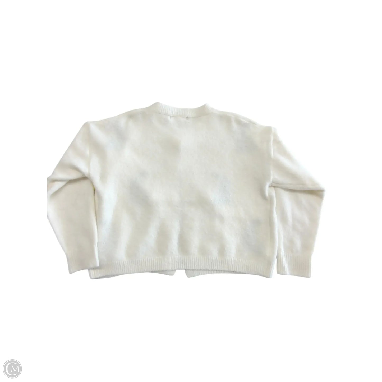 Sweater Cardigan By Clothes Mentor In White, Size: Xs