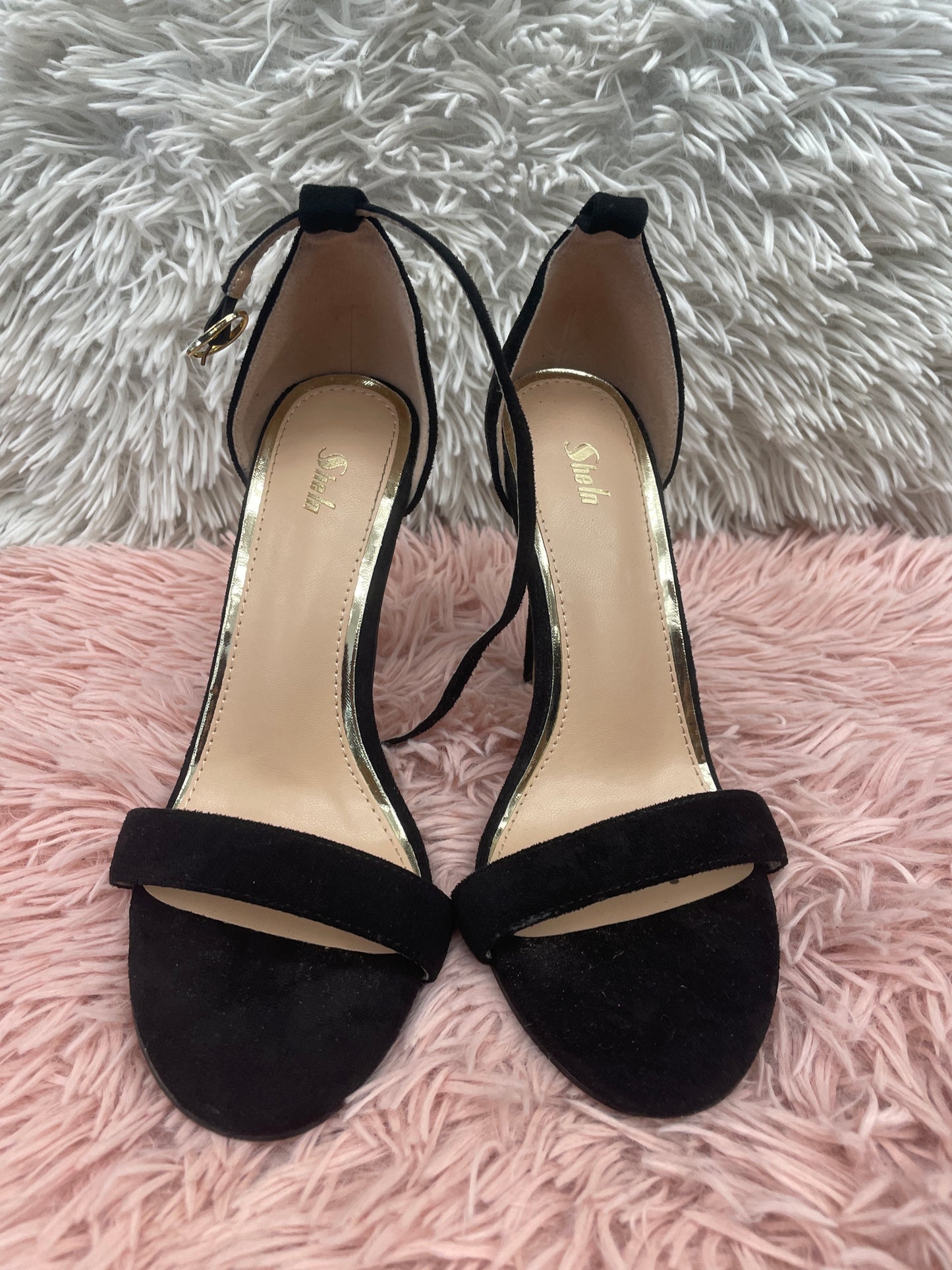 Black Shoes Heels Stiletto Shein, Size 6.5