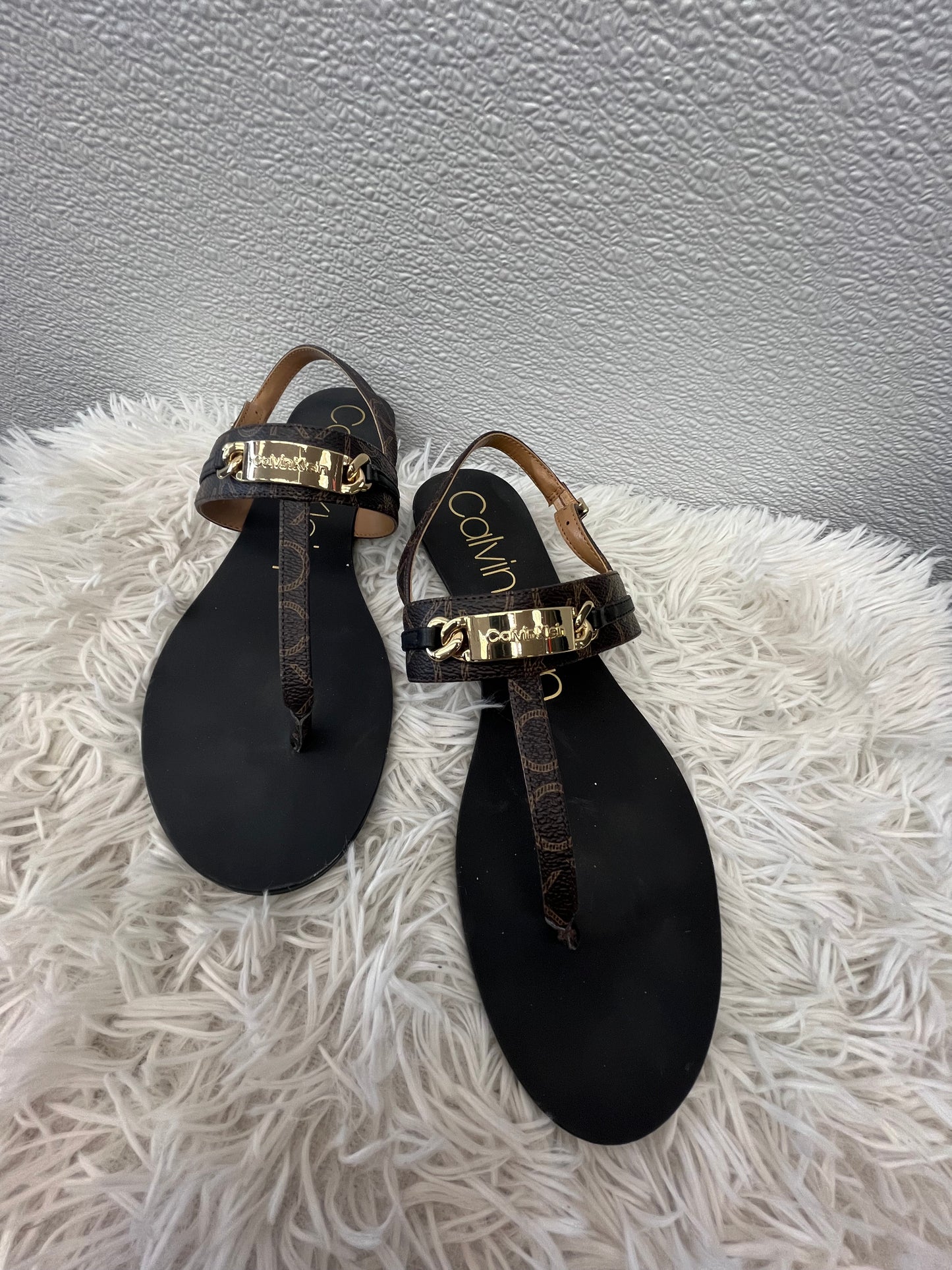Sandals Flats By Calvin Klein  Size: 9.5