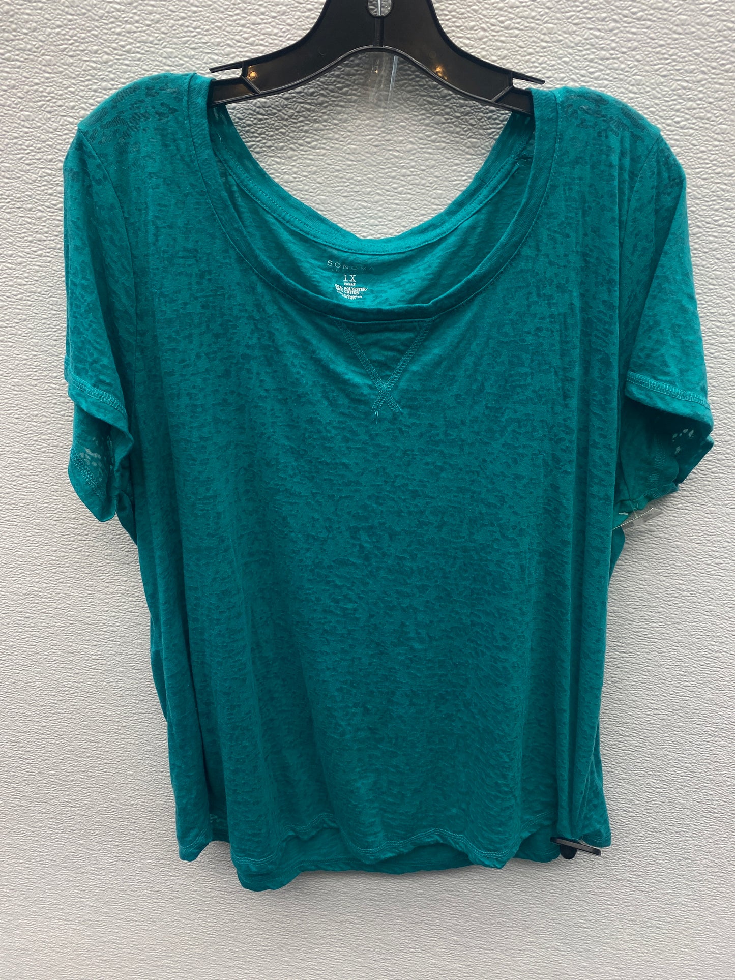 Top Short Sleeve Basic By Sonoma  Size: 1x