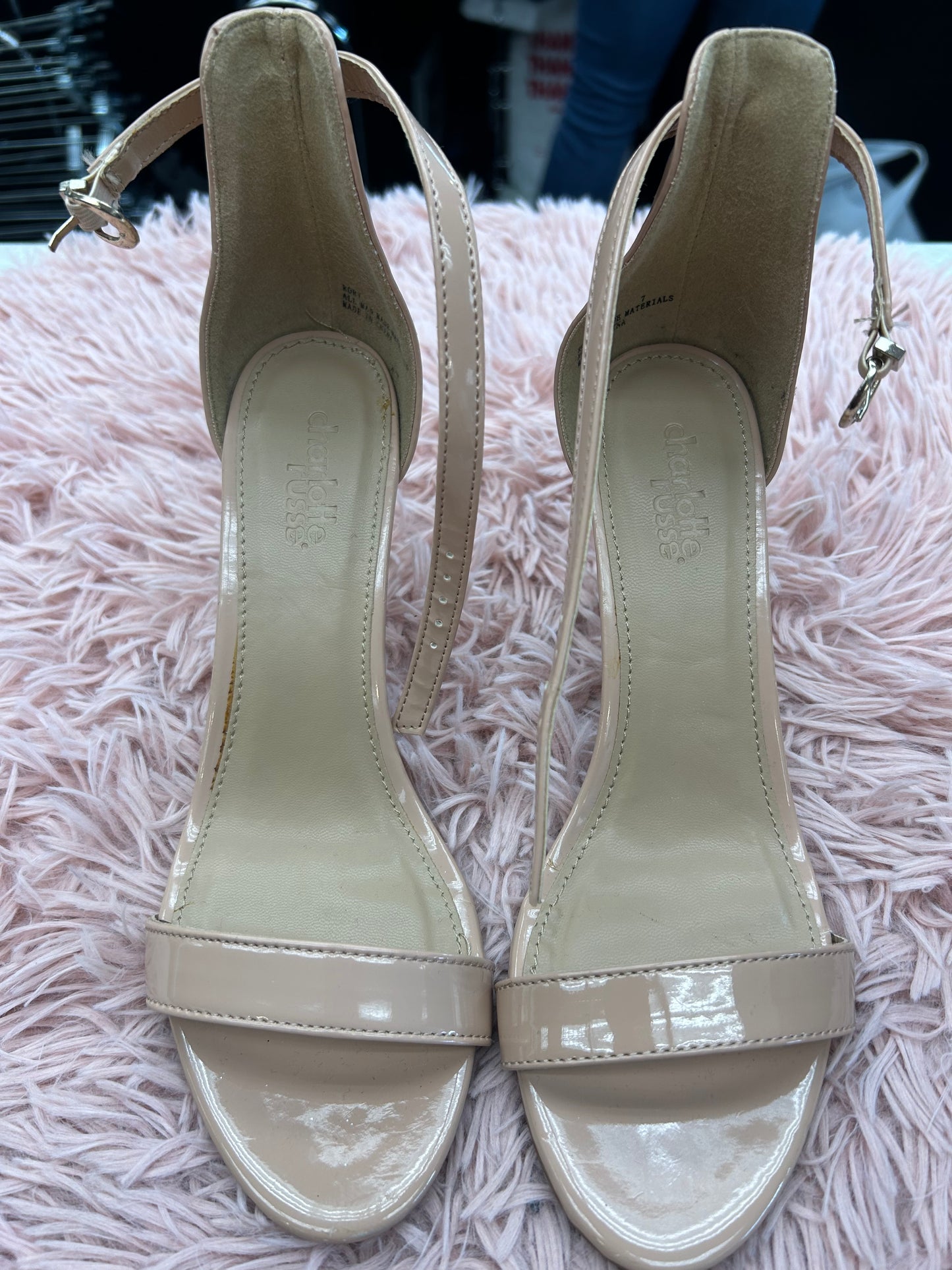 Shoes Heels Stiletto By Charlotte Russe In Nude, Size: 7