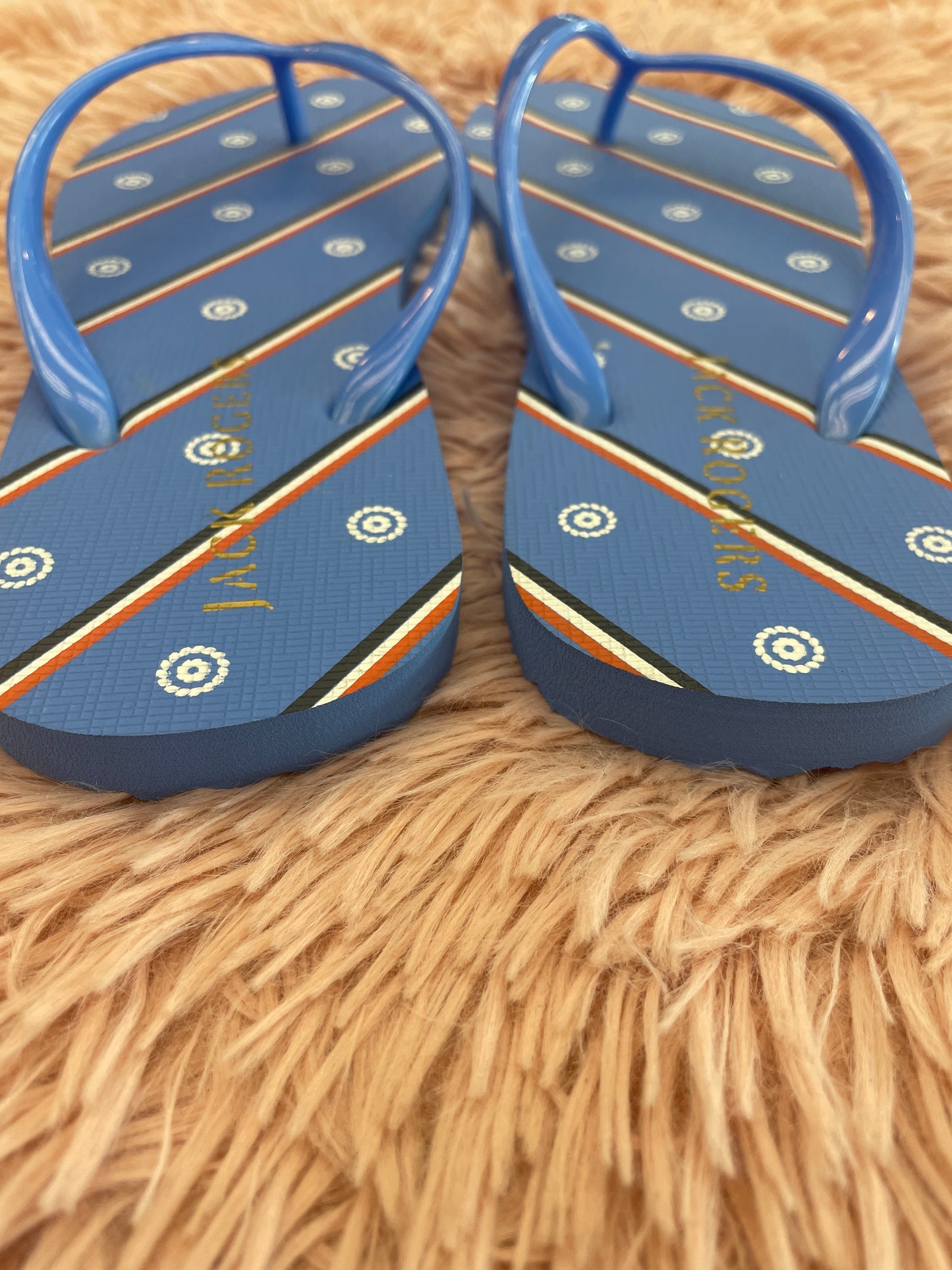 Blue Sandals Flip Flops Jack Rogers, Size 7.5