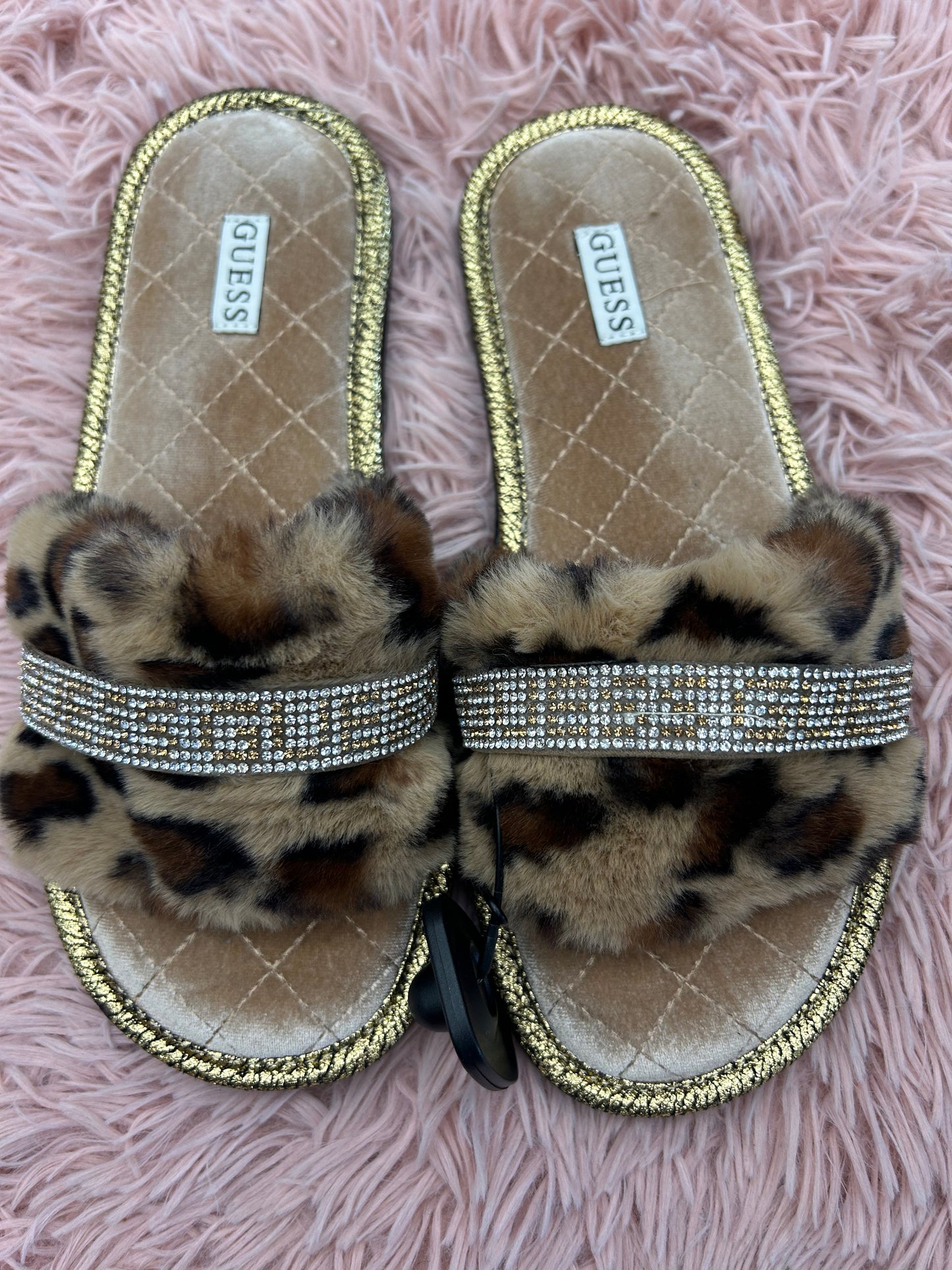 Slippers By Guess In Leopard Print, Size: 9