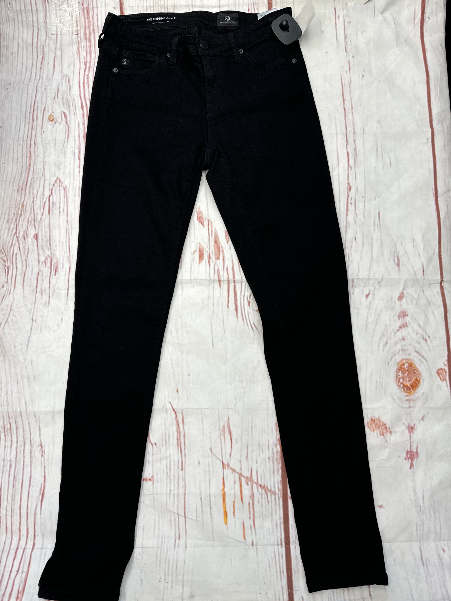 Jeans Skinny By Adriano Goldschmied In Black, Size: 0