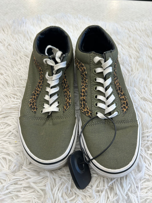 Shoes Sneakers By Vans In Green, Size: 8.5