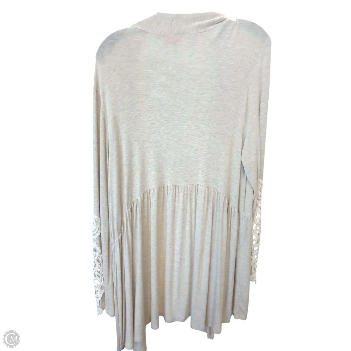 Cardigan By Clothes Mentor In Tan, Size: 1x