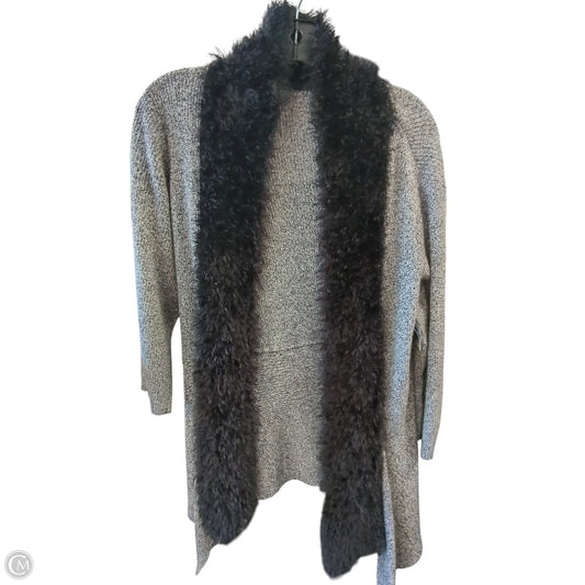 Cardigan By Clothes Mentor In Black & White, Size: Xl