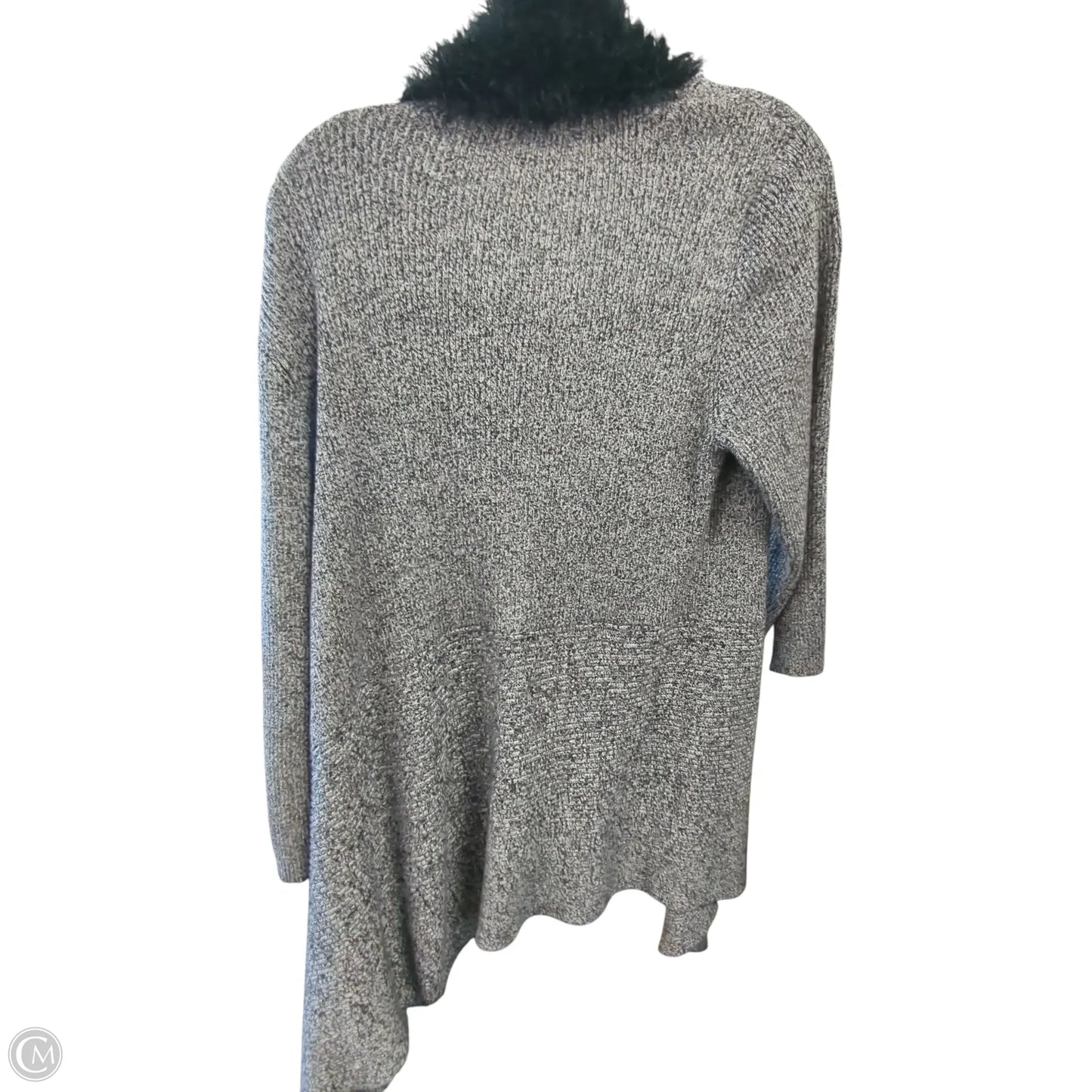 Cardigan By Clothes Mentor In Black & White, Size: Xl