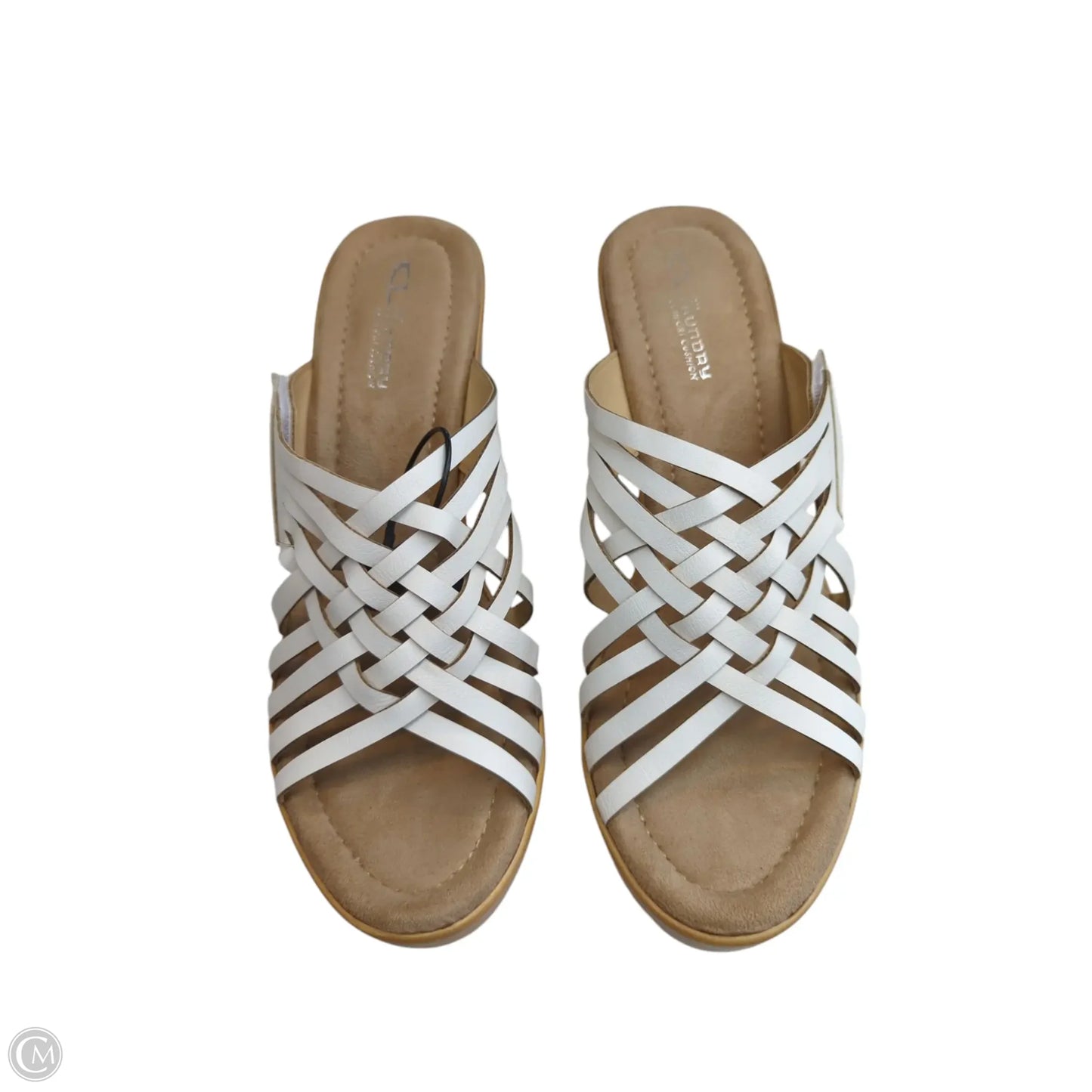 Sandals Heels Block By Chinese Laundry In White, Size: 11