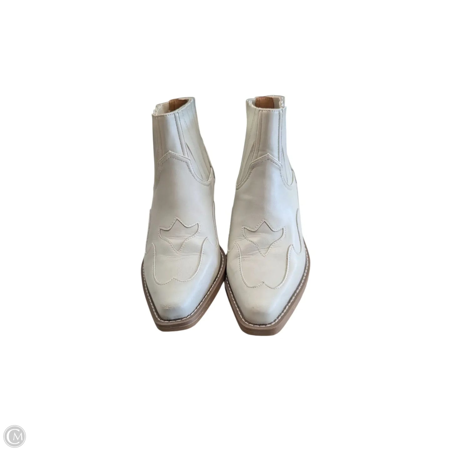Boots Western By Forever 21 In White, Size: 8