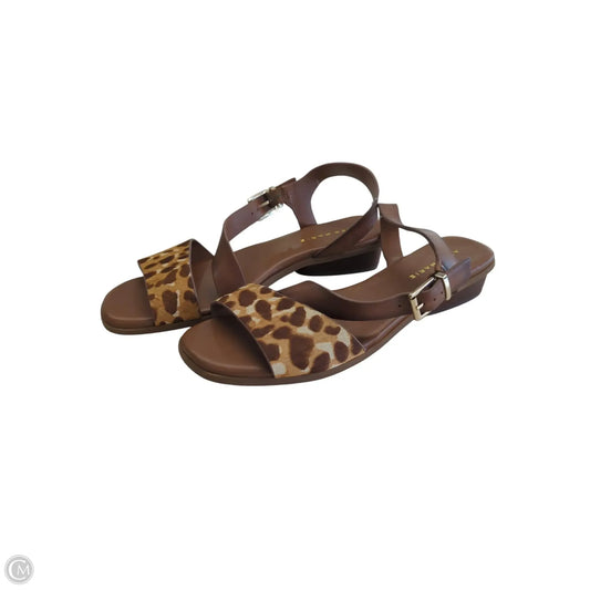Sandals Flats By Alex Marie In Animal Print, Size: 9