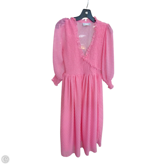 Dress Casual Maxi By Asos In Pink, Size: 4