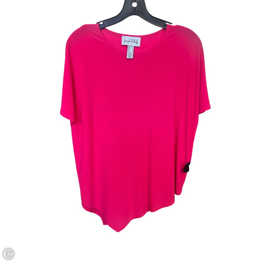 Top Short Sleeve By Joseph Ribkoff In Pink, Size: S