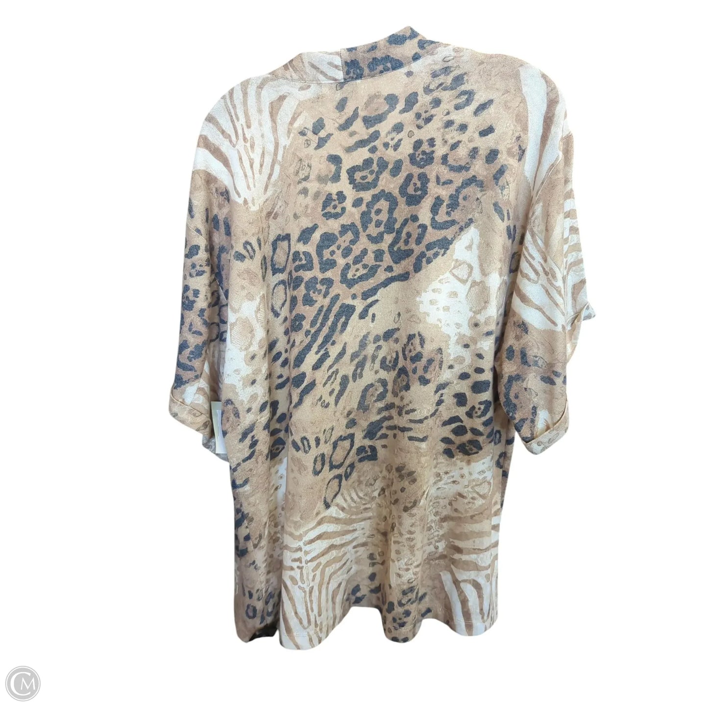 Cardigan By Versona In Animal Print, Size: L