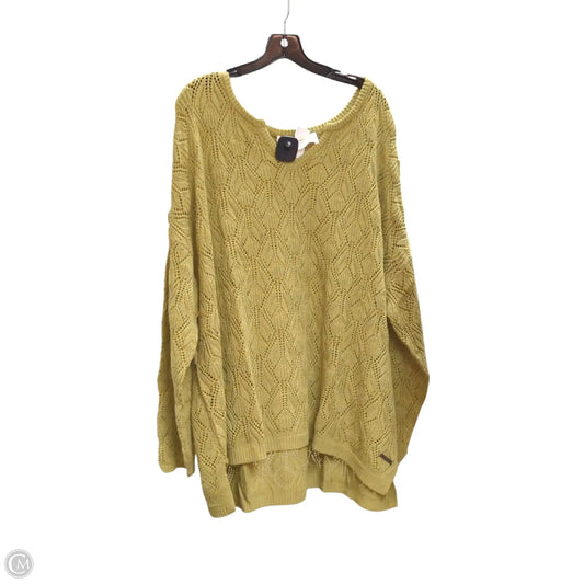 Sweater By Peace Love World In Green, Size: 3x