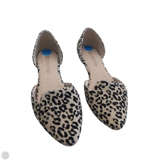 Shoes Flats By Restricted In Animal Print, Size: 7.5
