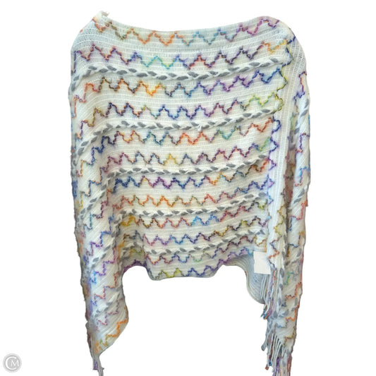 Poncho By Clothes Mentor In Multi-colored, Size: Osfm