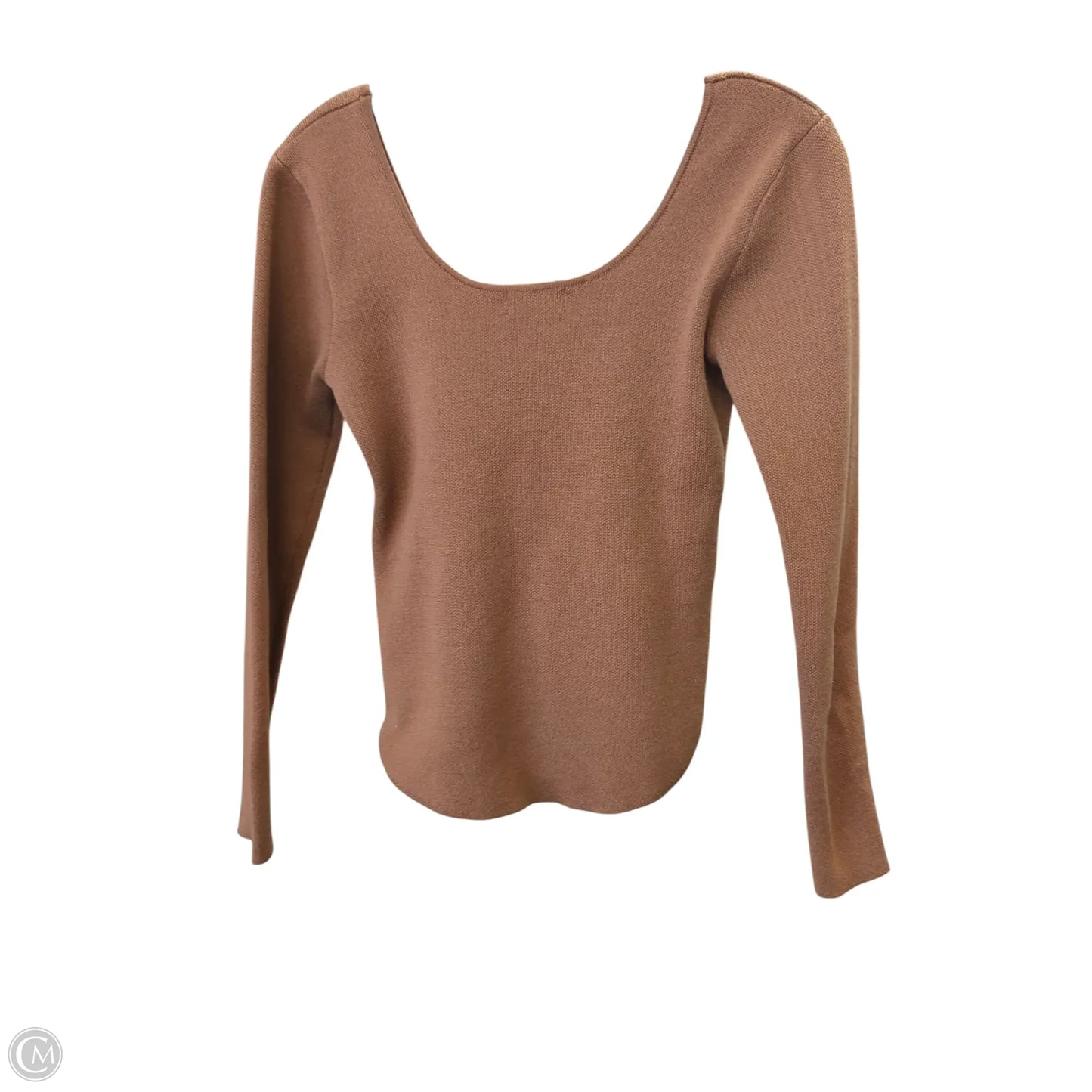 Top Long Sleeve By Pink Lily In Brown, Size: M