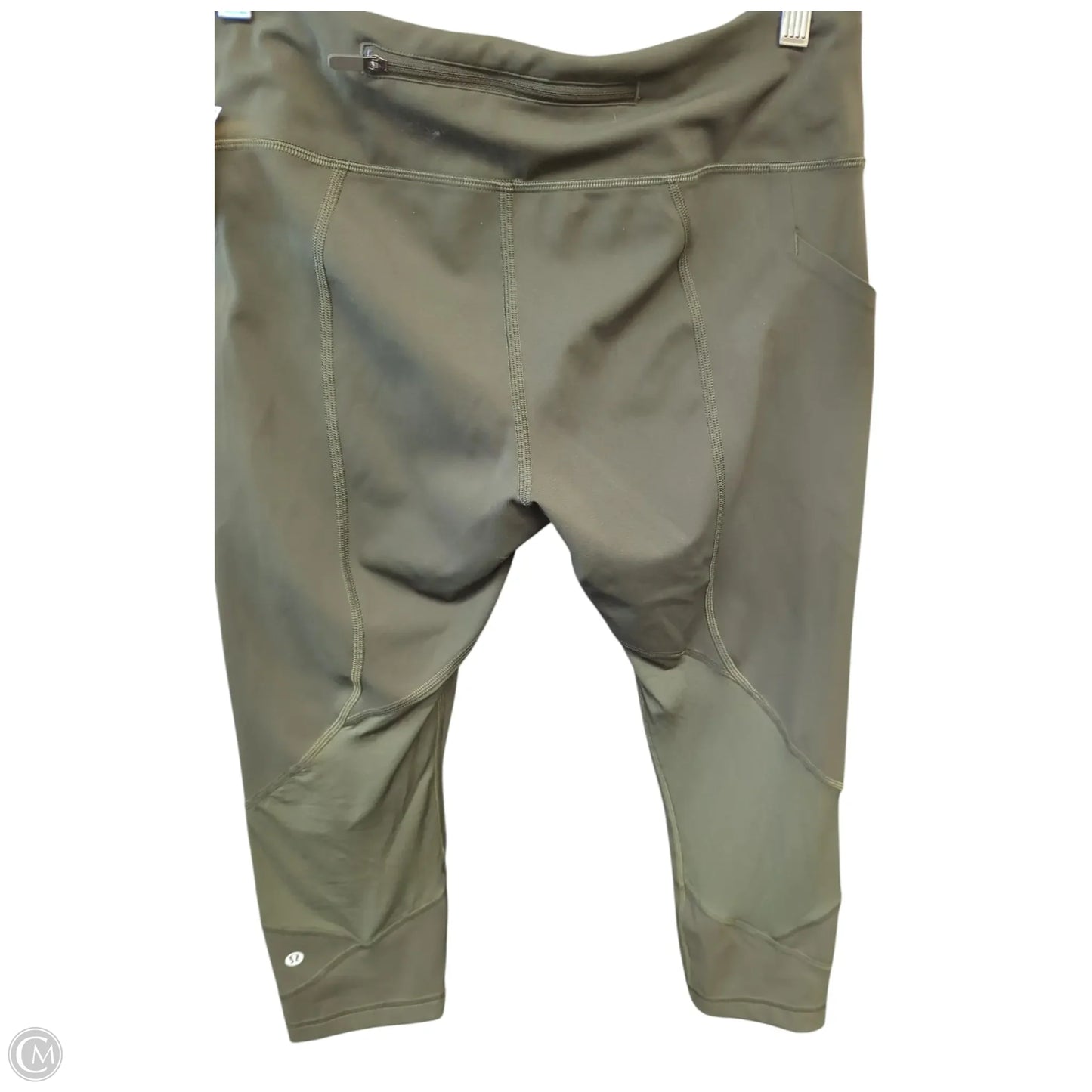 Athletic Capris By Lululemon In Green, Size: 8