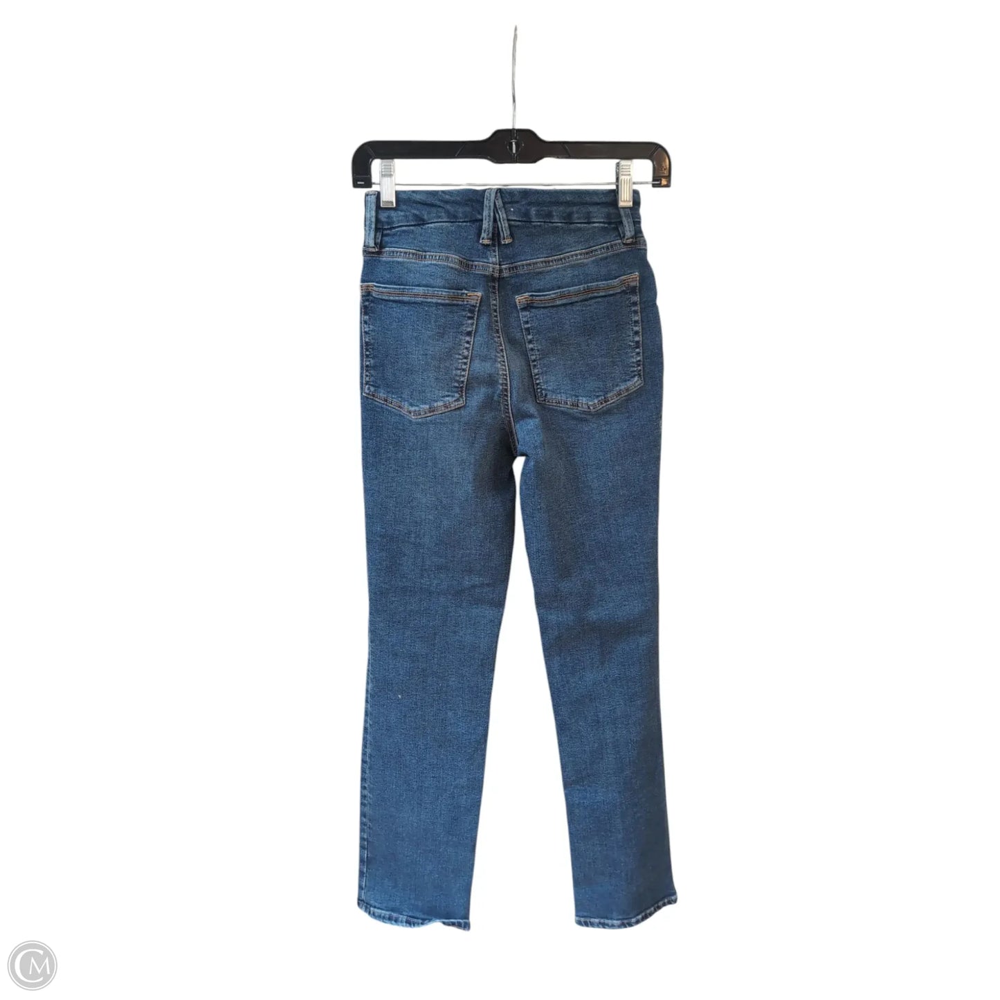 Jeans Skinny By Good American In Blue Denim, Size: 0