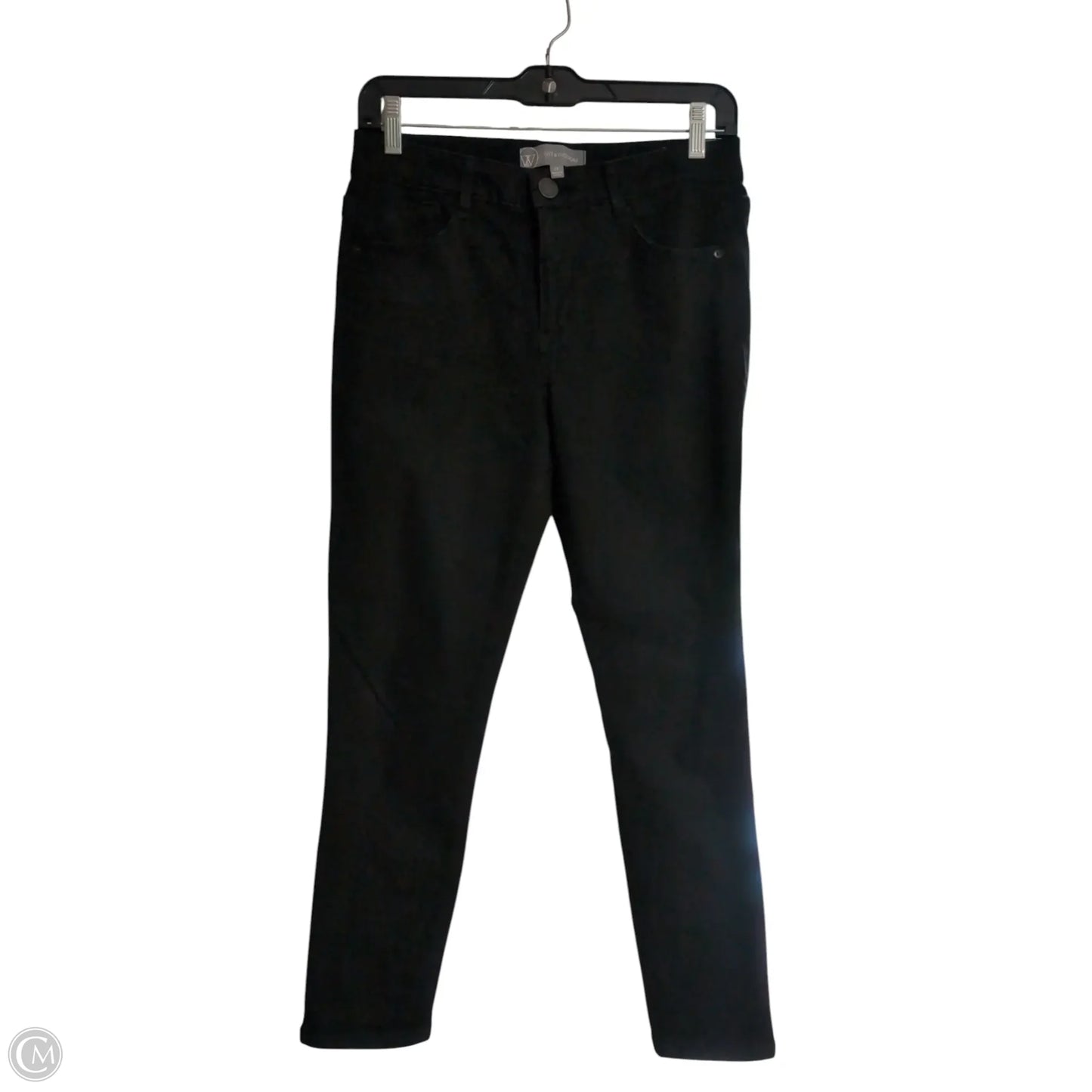 Jeans Skinny By Wit & Wisdom In Black Denim, Size: 2p