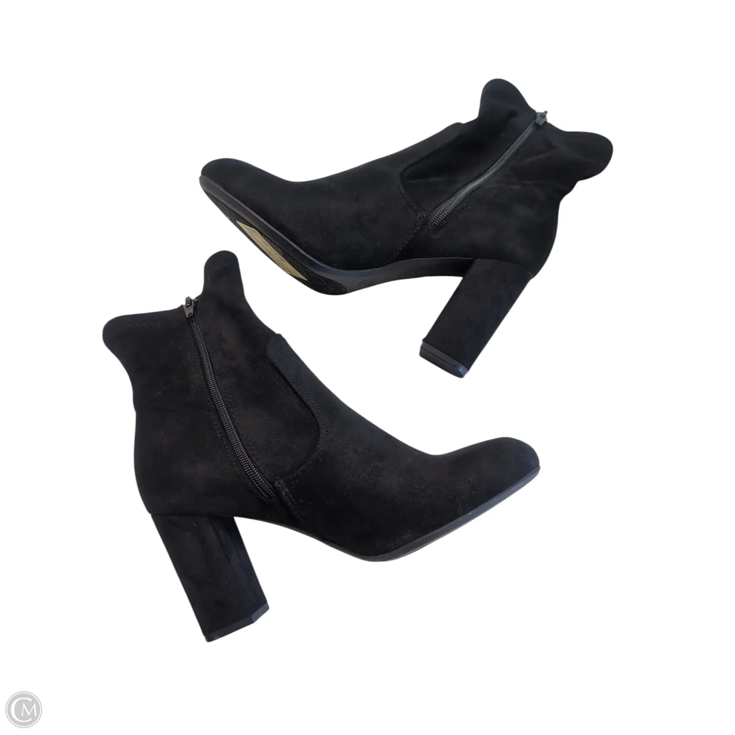 Boots Ankle Heels By Francesca's In Black, Size: 8