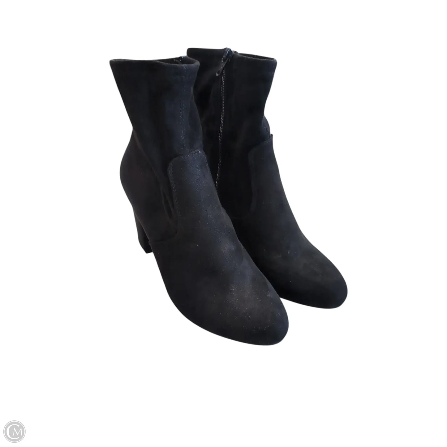 Boots Ankle Heels By Francesca's In Black, Size: 8