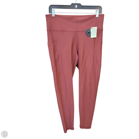 Athletic Leggings By Old Navy In Maroon, Size: L