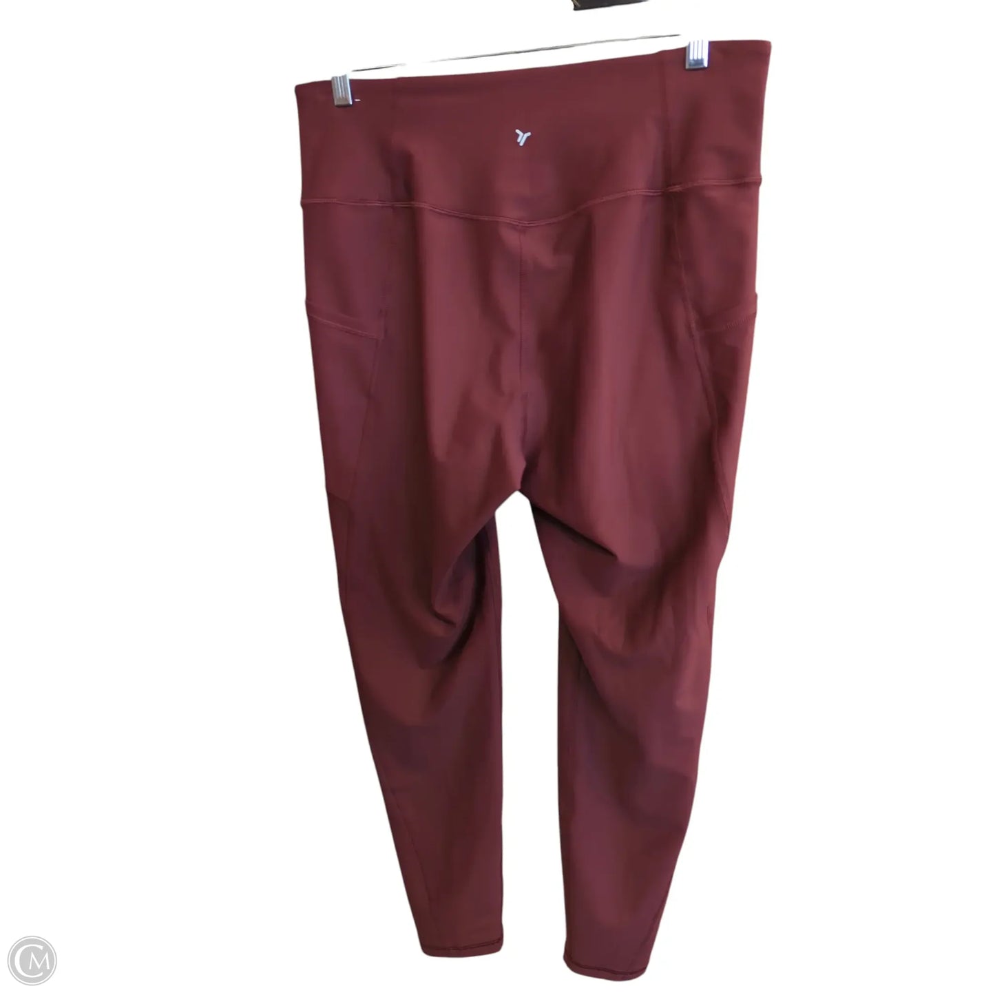Athletic Leggings By Old Navy In Maroon, Size: L