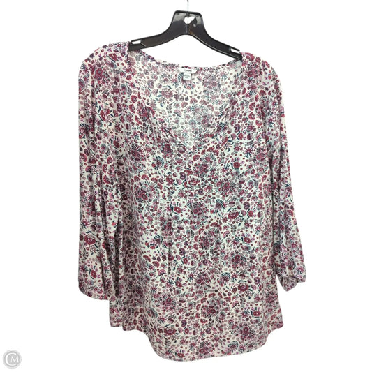 Top Long Sleeve By Sonoma In Purple, Size: Xxl