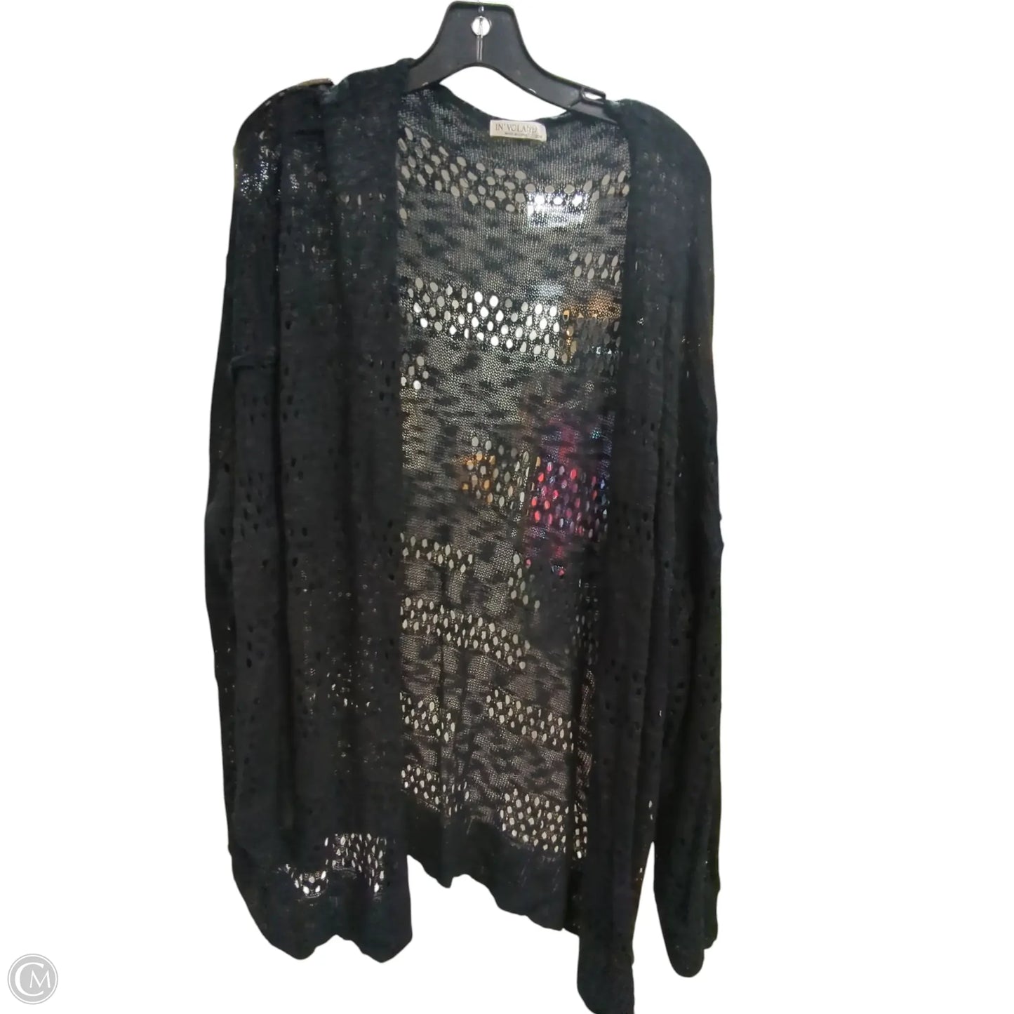 Cardigan By Clothes Mentor In Black, Size: 2x