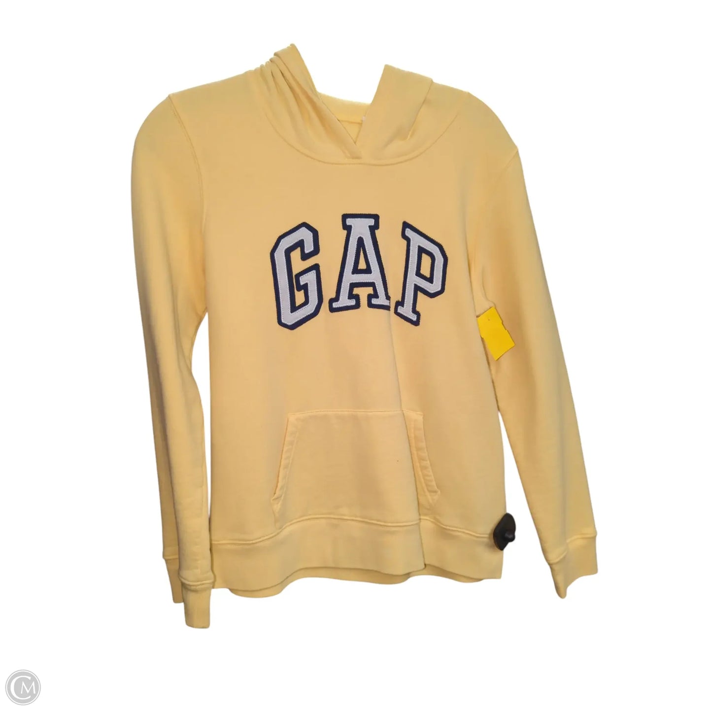 Sweatshirt Hoodie By Gap In Yellow, Size: S