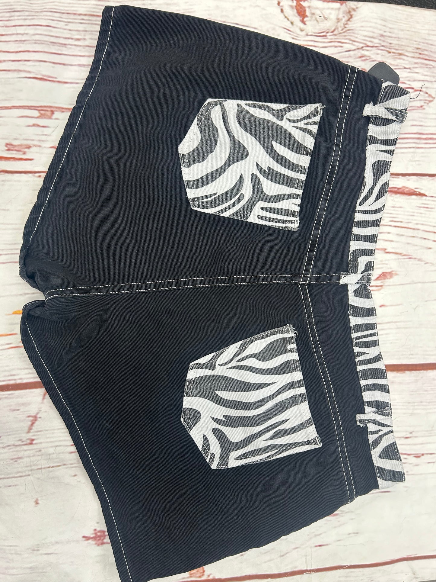 Shorts By Shein In Black White, Size: 3x