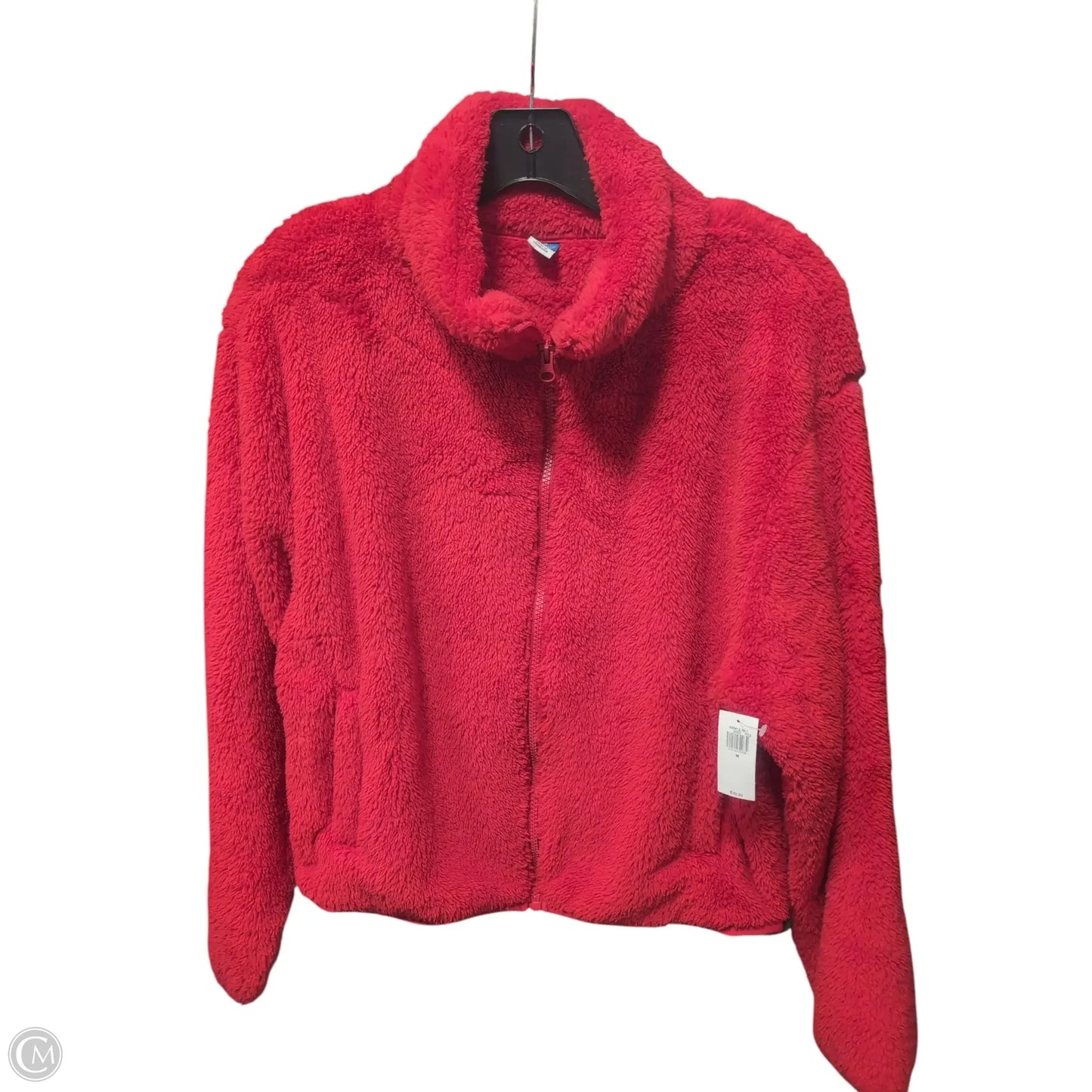 Jacket Faux Fur & Sherpa By Old Navy In Red, Size: M