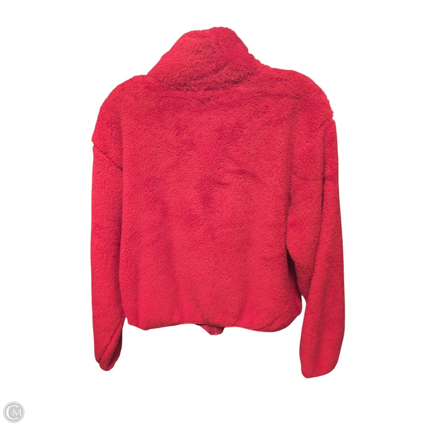 Jacket Faux Fur & Sherpa By Old Navy In Red, Size: M