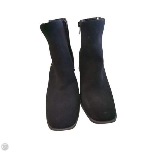 Boots Ankle Heels By Clothes Mentor In Black, Size: 6