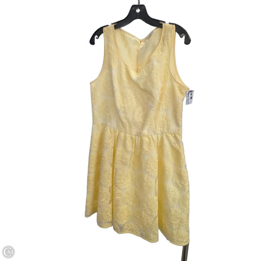Dress Casual Short By Lc Lauren Conrad In Yellow, Size: 16