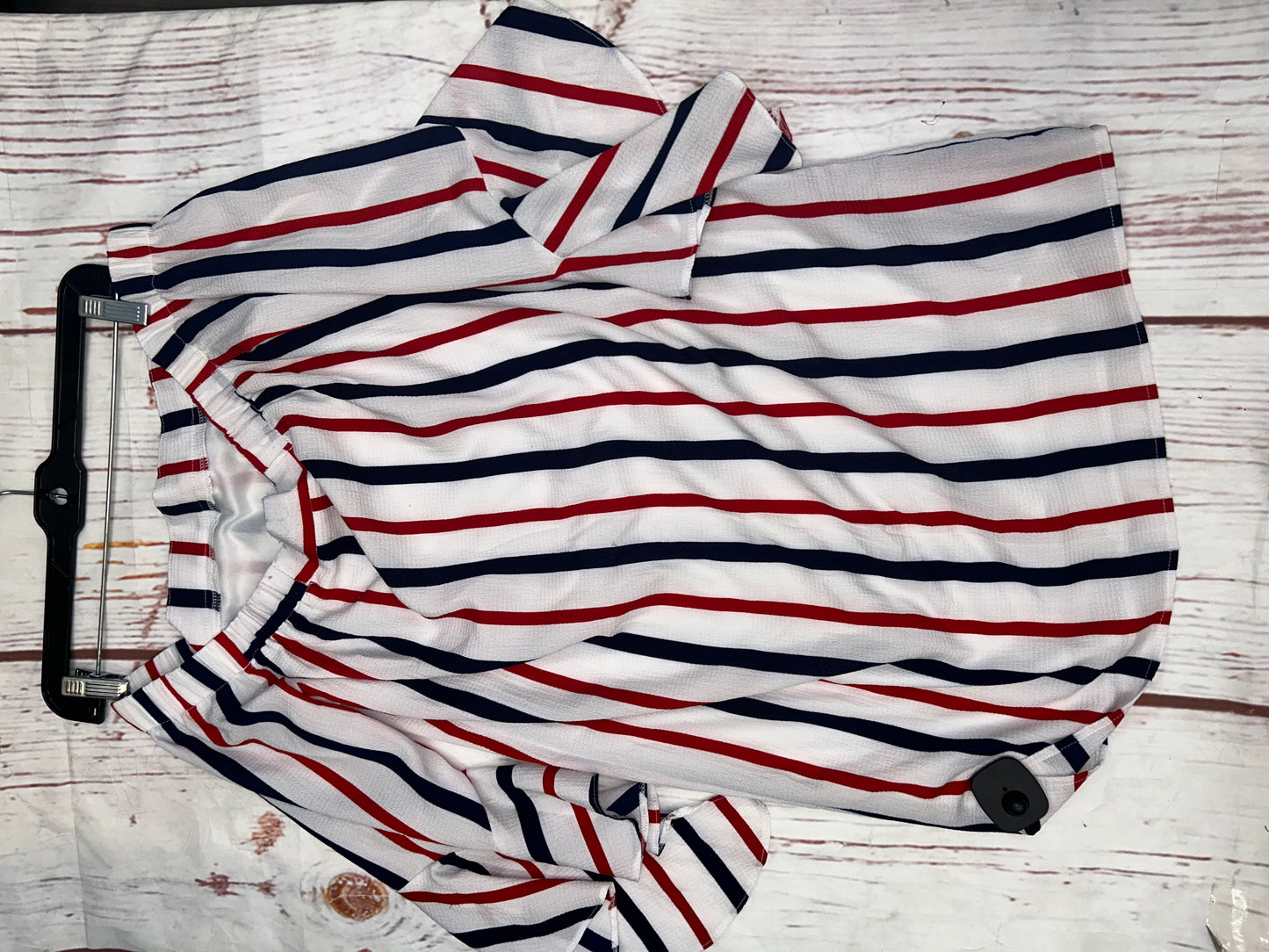 Red White Blue Tunic 3/4 Sleeve Clothes Mentor, Size 10