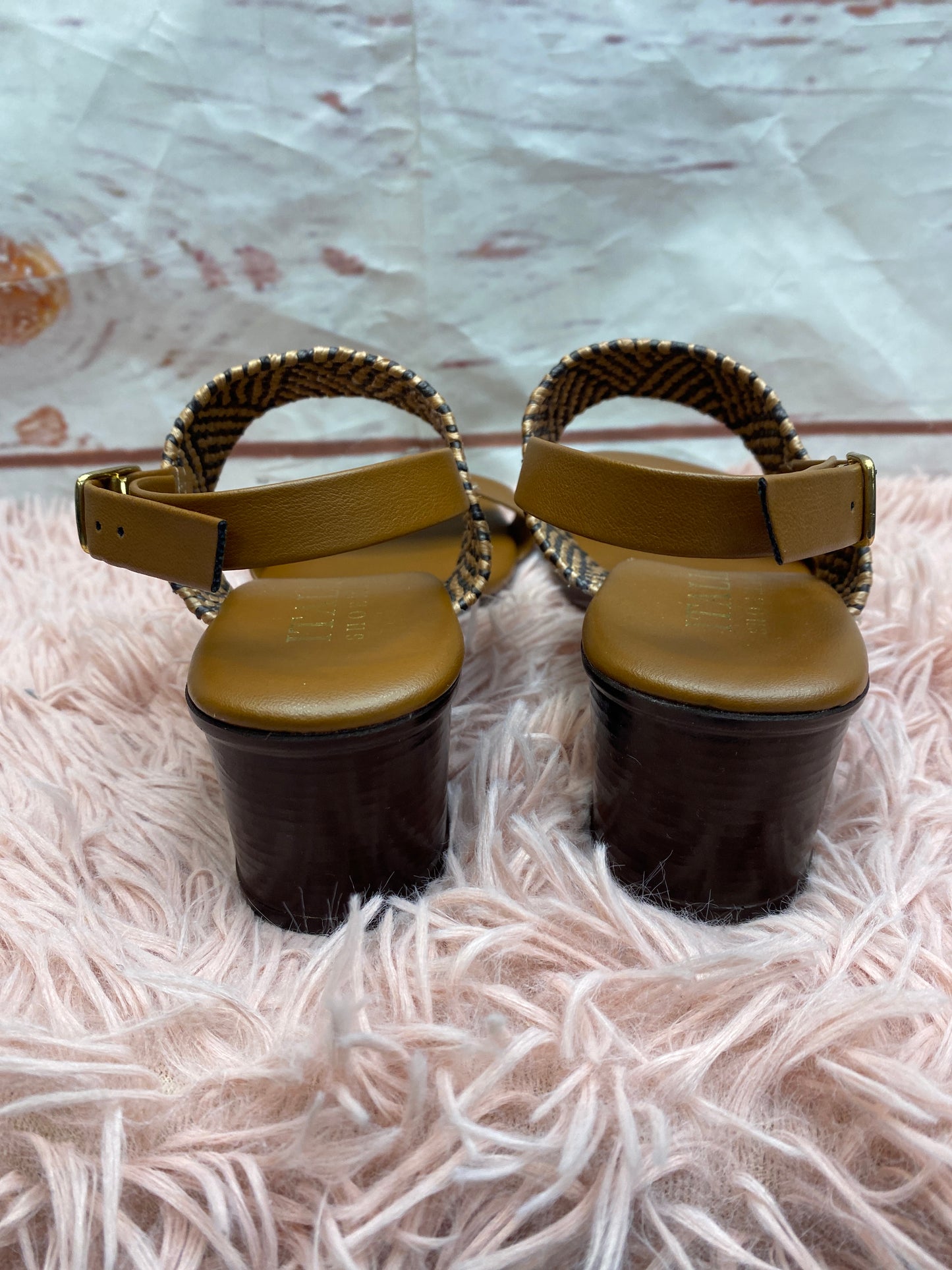 Sandals Heels Block By Italian Shoemakers  Size: 6