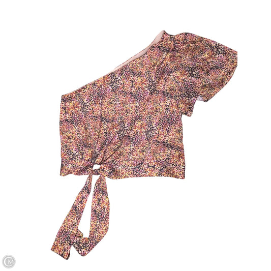 Top Short Sleeve By Express In Multi-colored, Size: Xs
